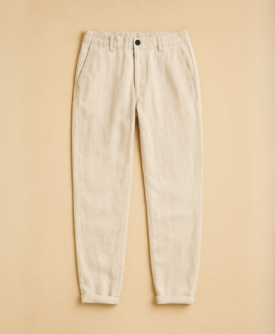 Licht Tropez Beige Linnen Broek