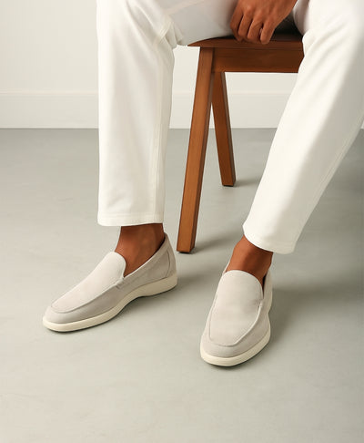 Beige Yachtclub Suède Loafer