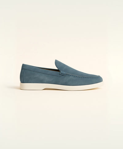 Sky Blauw Yachtclub Suède Loafer