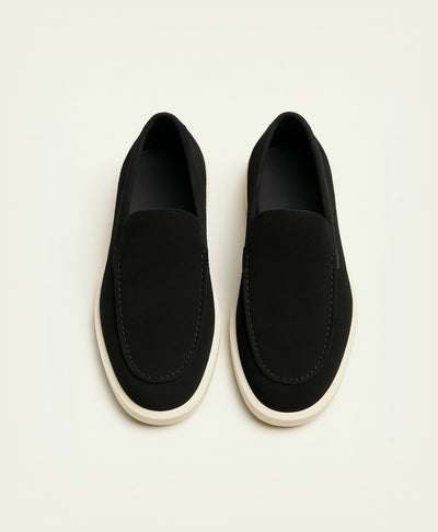 Zwart Yachtclub Suède Loafer